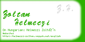 zoltan helmeczi business card